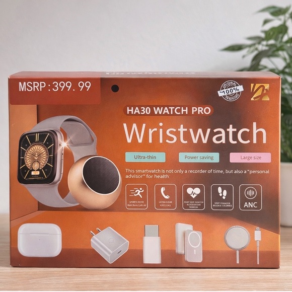 Other - HA30Watch Pro Smart Watch Bundle Fitness Tracker Bluetooth Call Heart Rate NEW